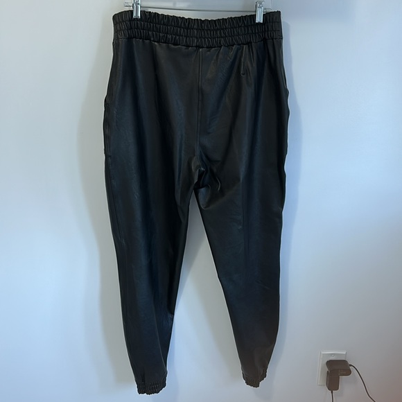 Spanx Faux Leather Joggers Black - Picture 6 of 10